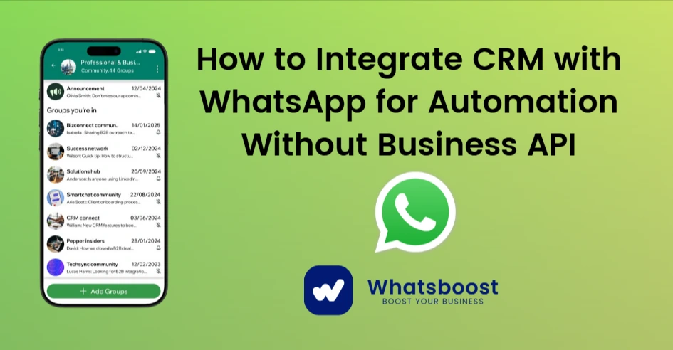 How to Integrate CRM with WhatsApp for Automation Without Business API