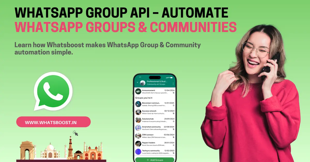 WhatsApp Group API – Automate WhatsApp Groups & Communities with Whatsboost