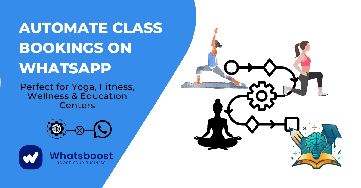 Automate Class Bookings on WhatsApp: Perfect for Yoga, Fitness, Wellness & Education Centers