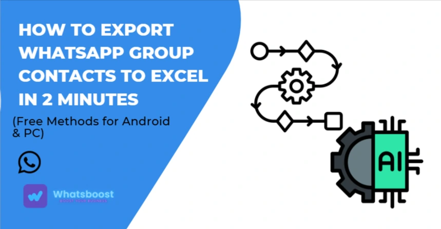 How to Export WhatsApp Group Contacts to Excel in 2 Minutes (Free Methods for Android & PC)