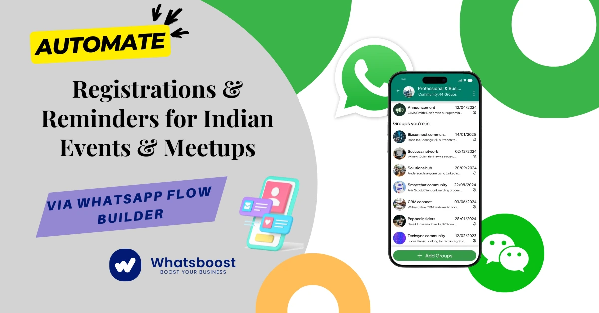WhatsApp Flow Builder for Indian Events & Meetups: Automated Registrations & Reminders