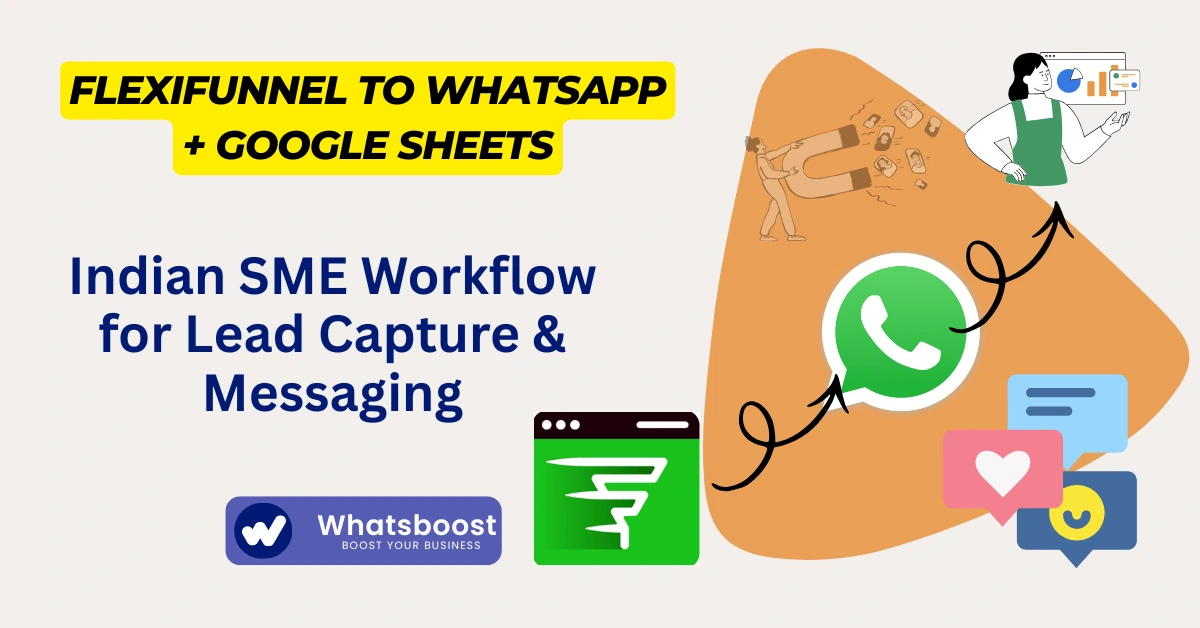FlexiFunnel to WhatsApp + Google Sheets: Indian SME Workflow for Lead Capture & Messaging