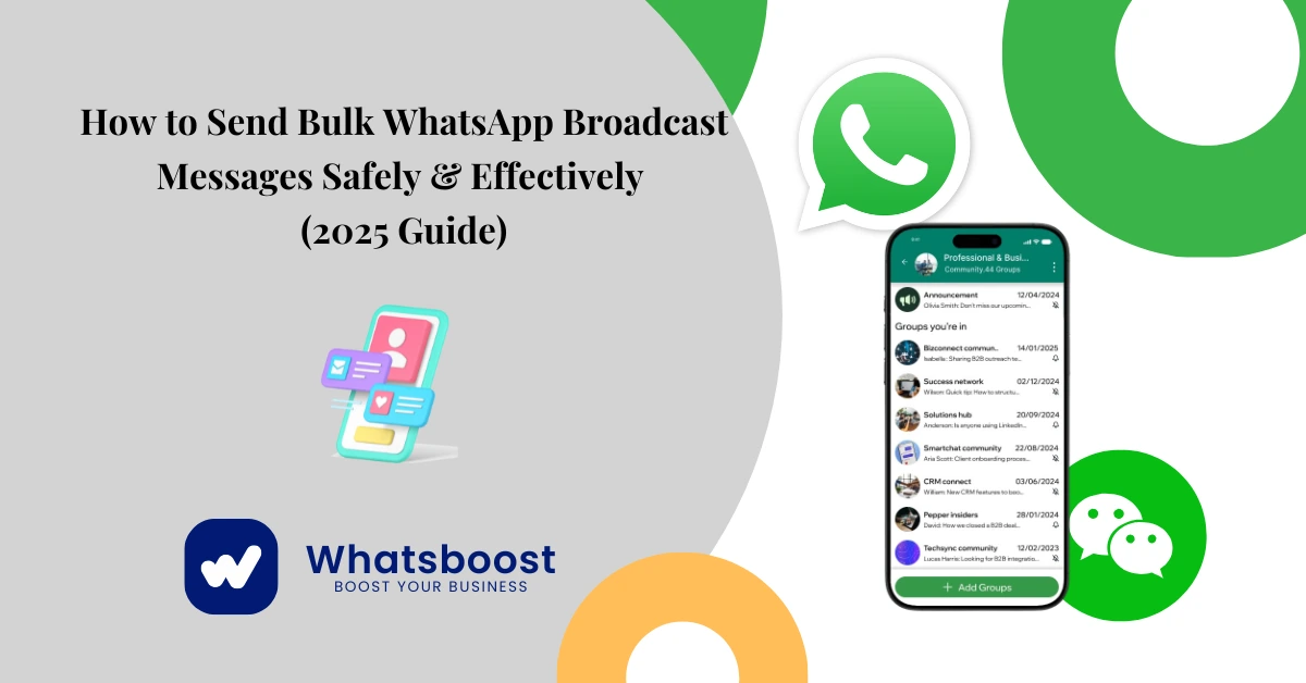 How to Send Bulk WhatsApp Broadcast Messages Safely & Effectively (2025 Guide)