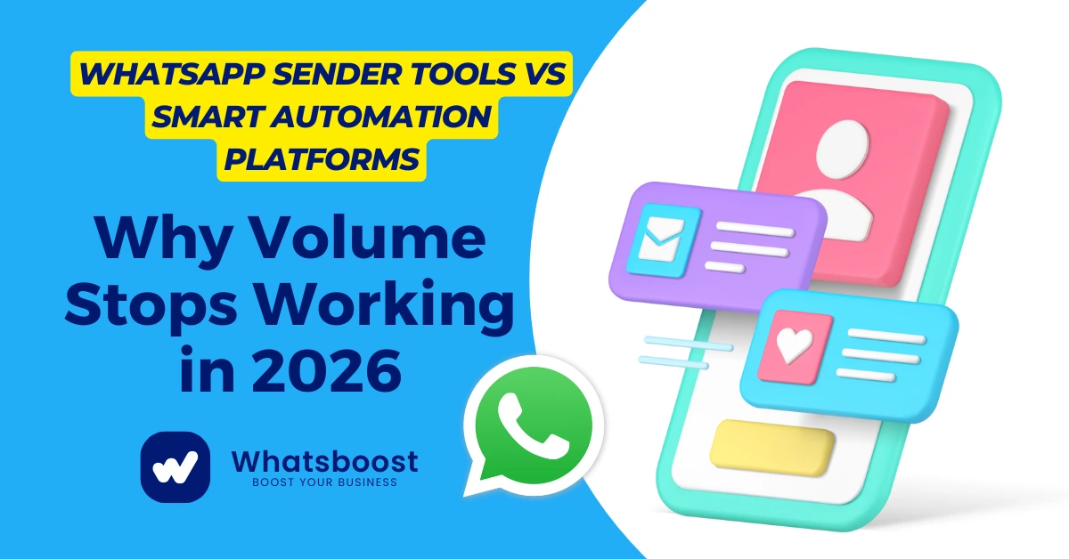 WhatsApp Sender Tools vs Smart Automation Platforms: Why Volume Stops Working in 2026