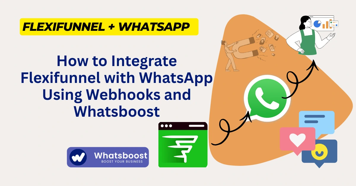 How Flexifunnel Can Be Integrated to WhatsApp Using Webhooks and Whatsboost