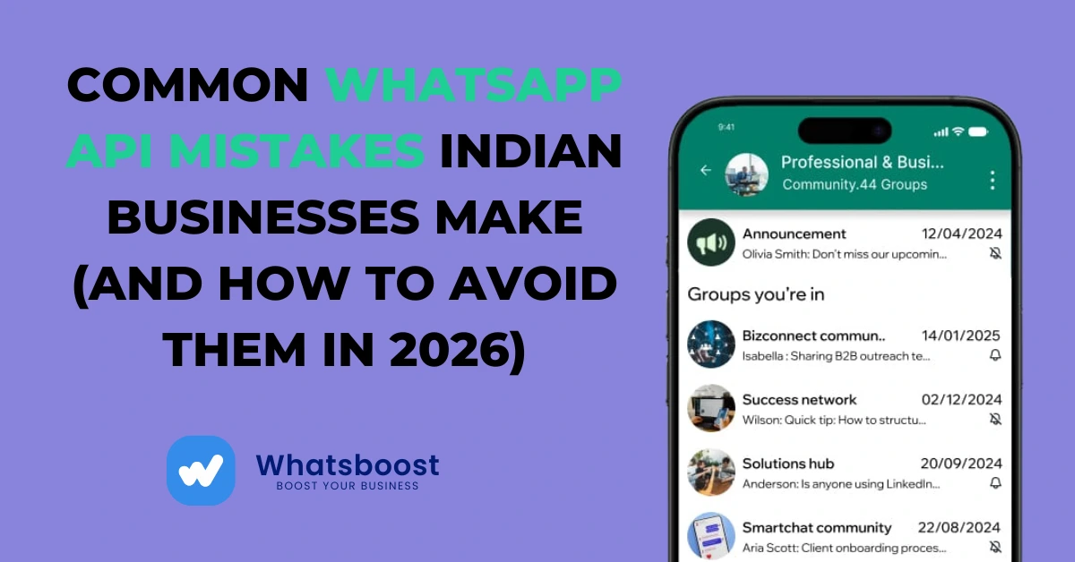 Common WhatsApp API Mistakes Indian Businesses Make (And How to Avoid Them in 2026)