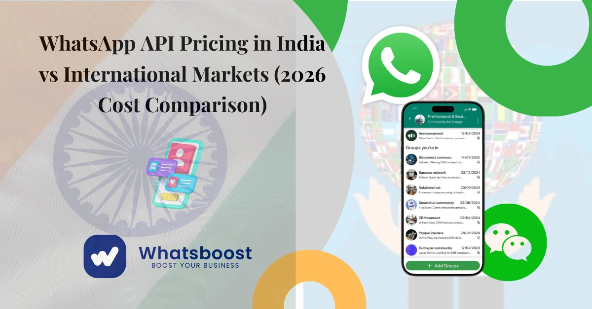 WhatsApp API Pricing in India vs International Markets (2026 Cost Comparison)