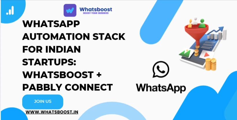 WhatsApp Automation Stack for Indian Startups: WhatsBoost + Pabbly Connect