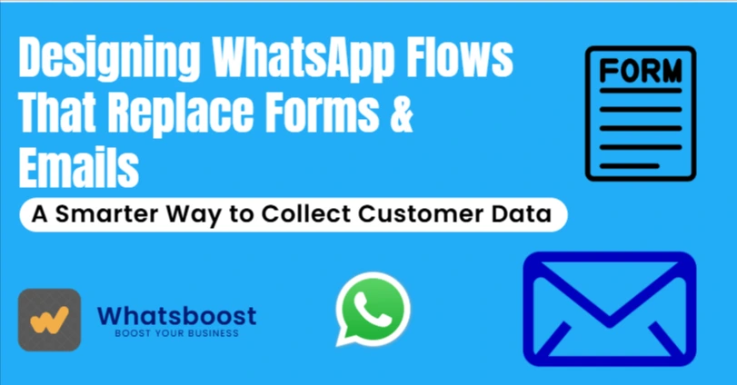 Designing WhatsApp Flows That Replace Forms & Emails: A Smarter Way to Collect Customer Data