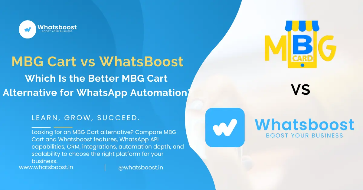 MBG Cart vs Whatsboost: Honest Comparison & Best MBG Cart Alternative