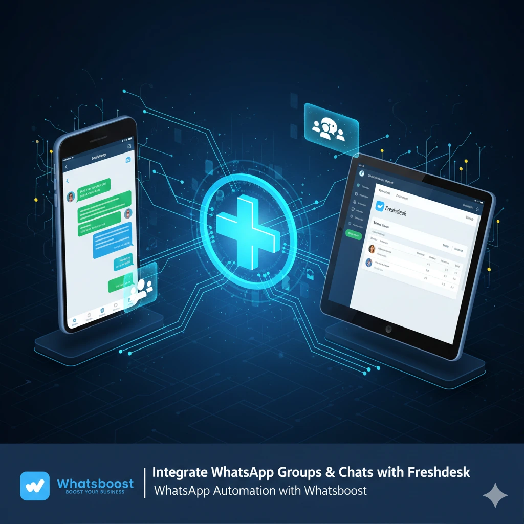 Integrate WhatsApp Groups & Chats with Freshdesk | WhatsApp Automation with Whatsboost