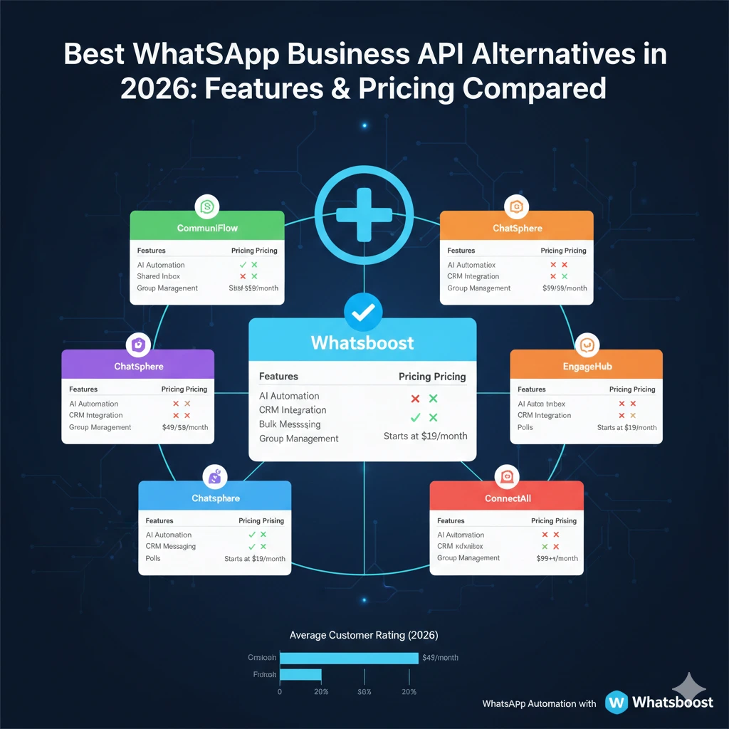 Best WhatsApp Business API Alternatives in 2026: Features & Pricing Compared
