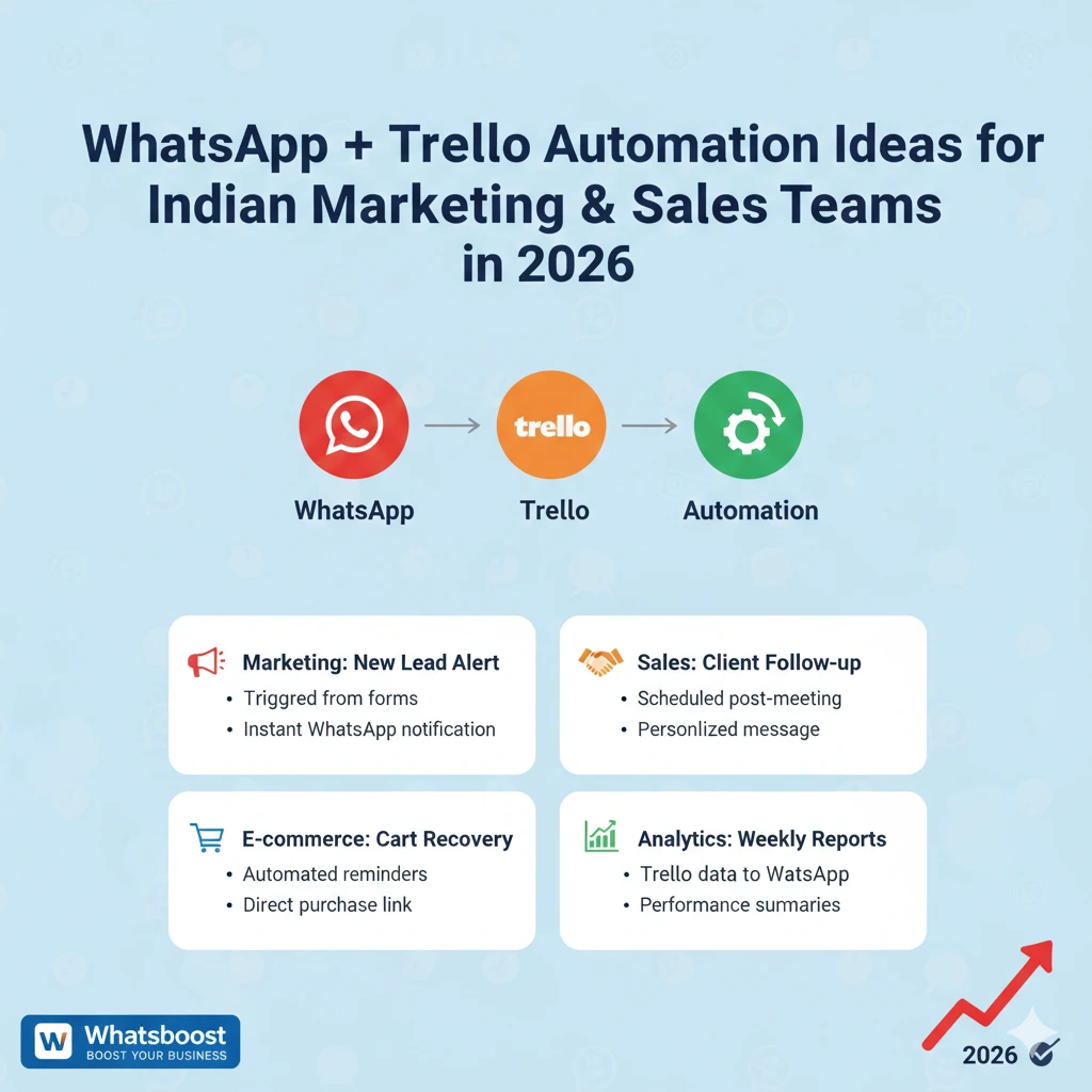 WhatsApp + Trello Automation Ideas for Indian Marketing & Sales Teams in 2026 | Whatsboost