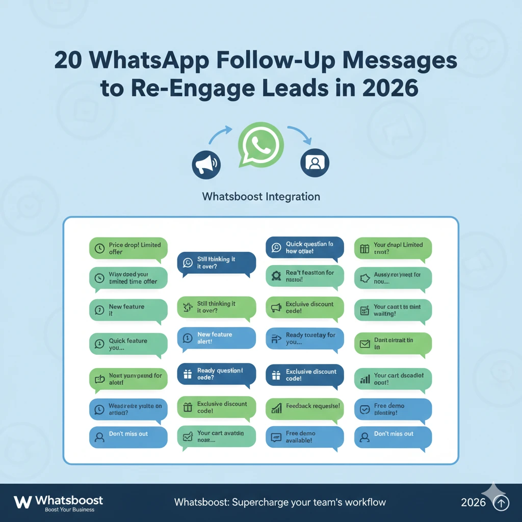 20 WhatsApp Follow-Up Messages to Re-Engage Leads in 2026