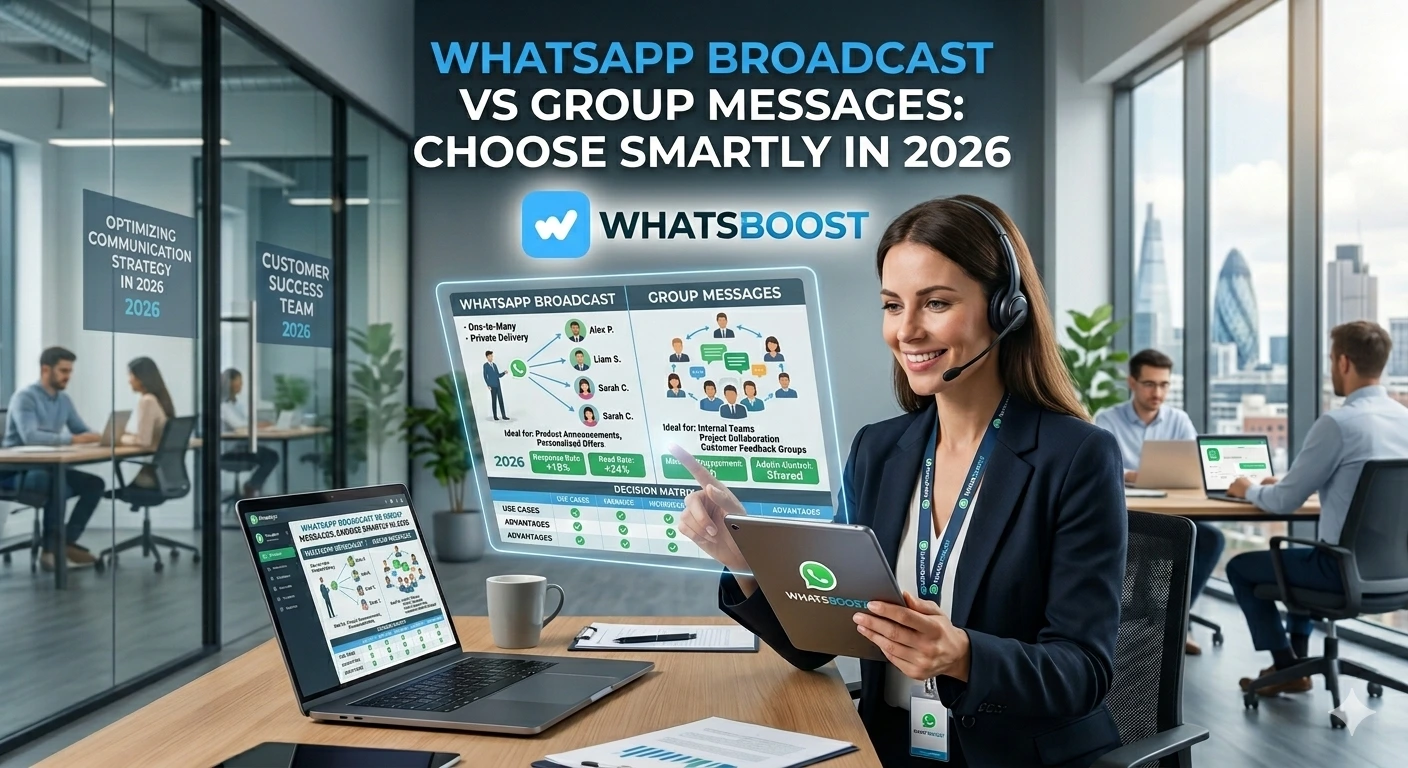 WhatsApp Broadcast vs Group Messages: Choose Smartly in 2026