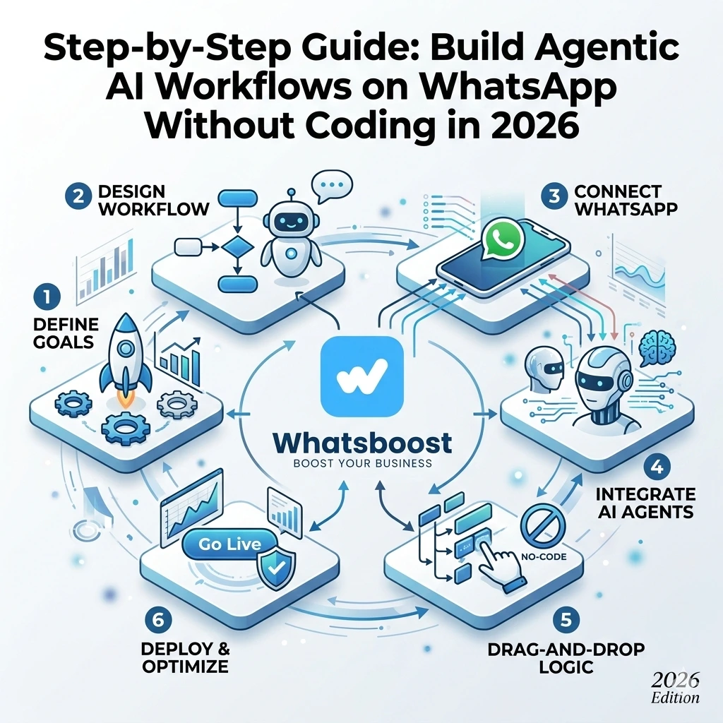 Step-by-Step Guide: Build Agentic AI Workflows on WhatsApp Without Coding in 2026 | Whatsboost