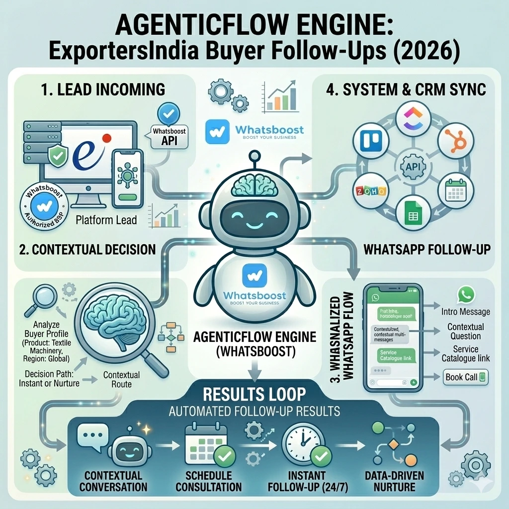 Automating Buyer Follow-Ups From ExportersIndia With WhatsApp Workflows in 2026 | Whatsboost