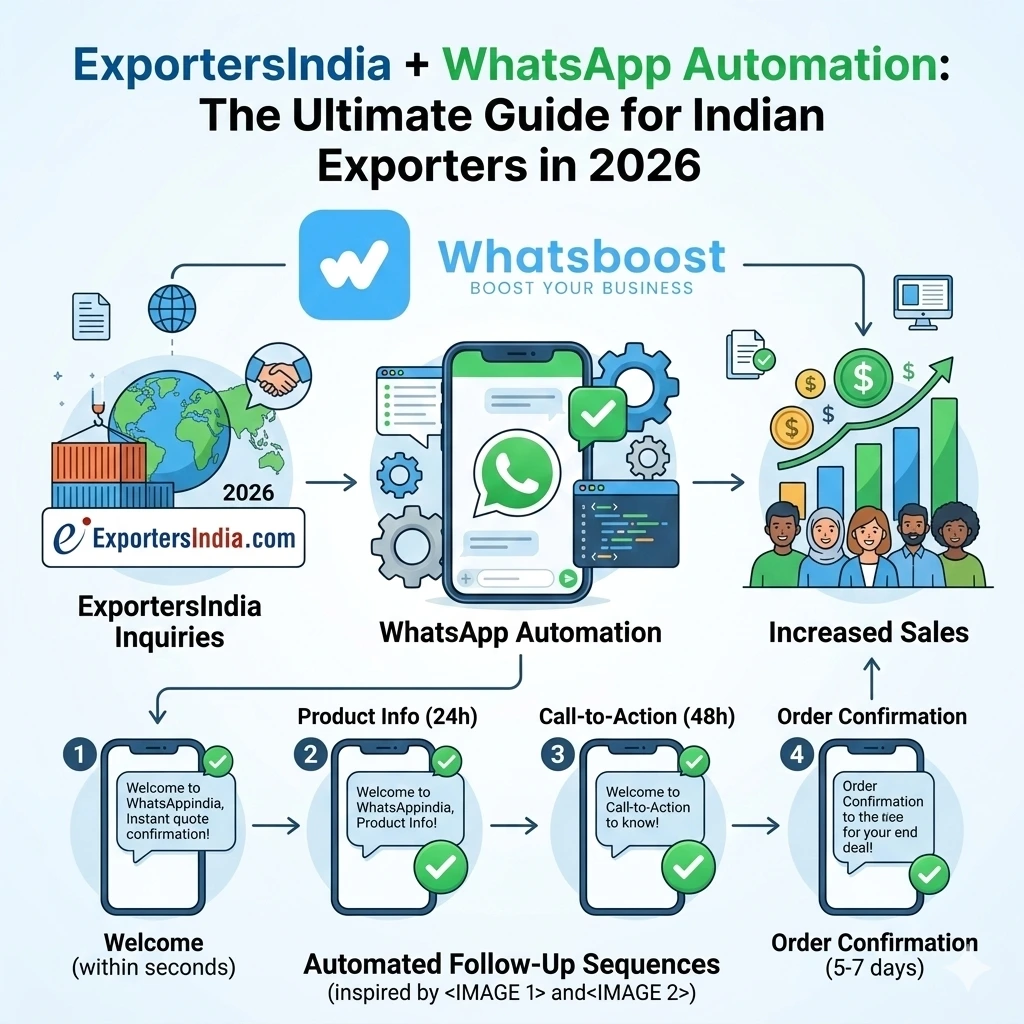 ExportersIndia + WhatsApp Automation: The Ultimate Guide for Indian Exporters in 2026 | Whatsboost