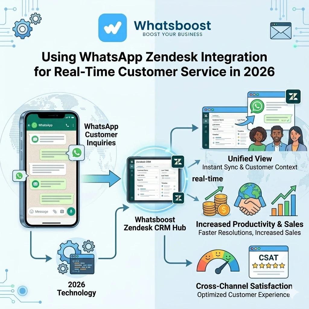 Using WhatsApp Zendesk Integration for Real-Time Customer Service in 2026 | Whatsboost