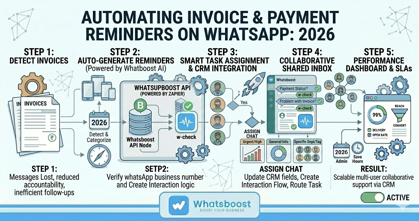 Automating Invoice and Payment Reminders on WhatsApp for Service Providers in 2026 | Whatsboost