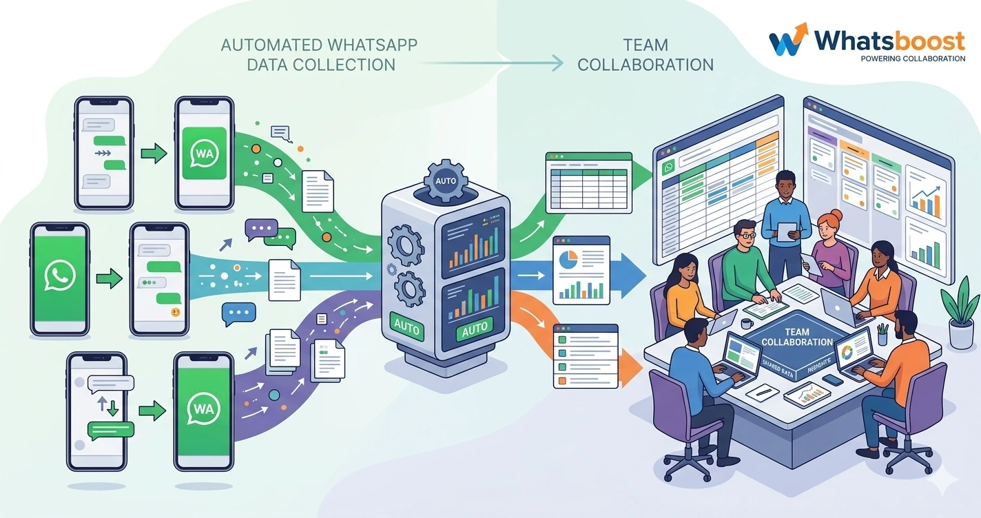 How to Automate WhatsApp Chat Data Collection for Team Collaboration in 2026 | Whatsboost