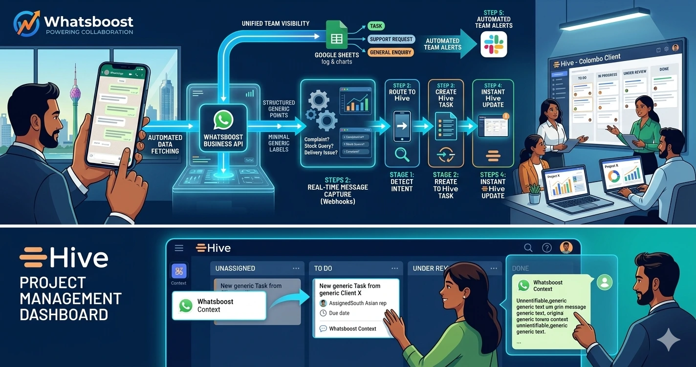 How to Turn WhatsApp Messages Into Tasks Automatically in Hive in 2026 | Whatsboost