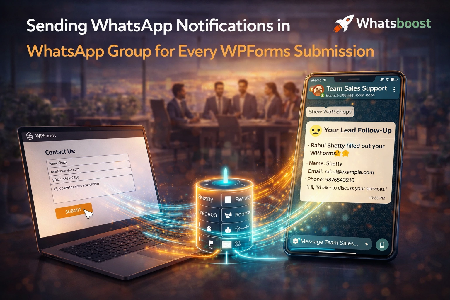 Sending WhatsApp Notifications in WhatsApp Group for Every WPForms Submission in 2026 | Whatsboost