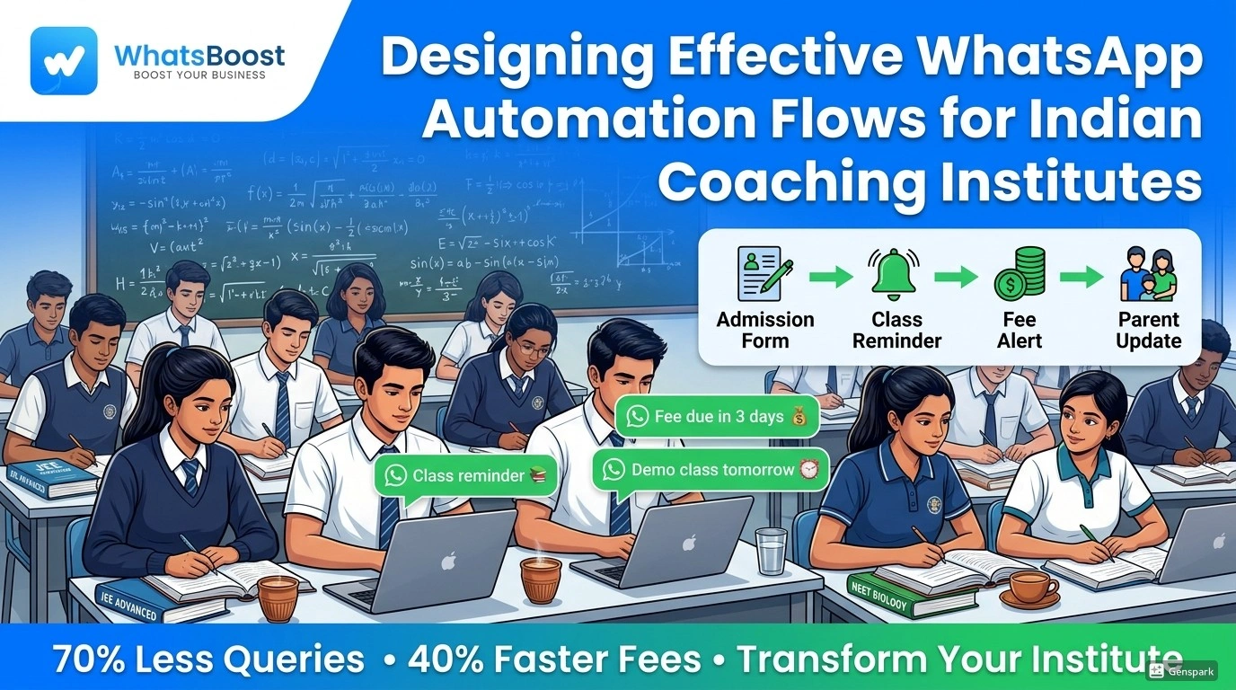 Designing Effective WhatsApp Automation Flows for Indian Coaching Institutes