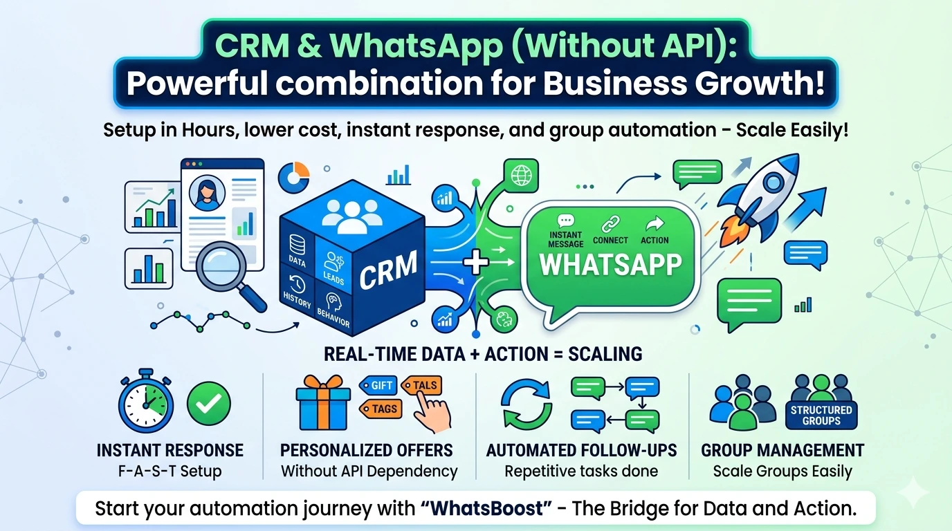 CRM ko WhatsApp ke saath integrate kaise karein (without Business API)