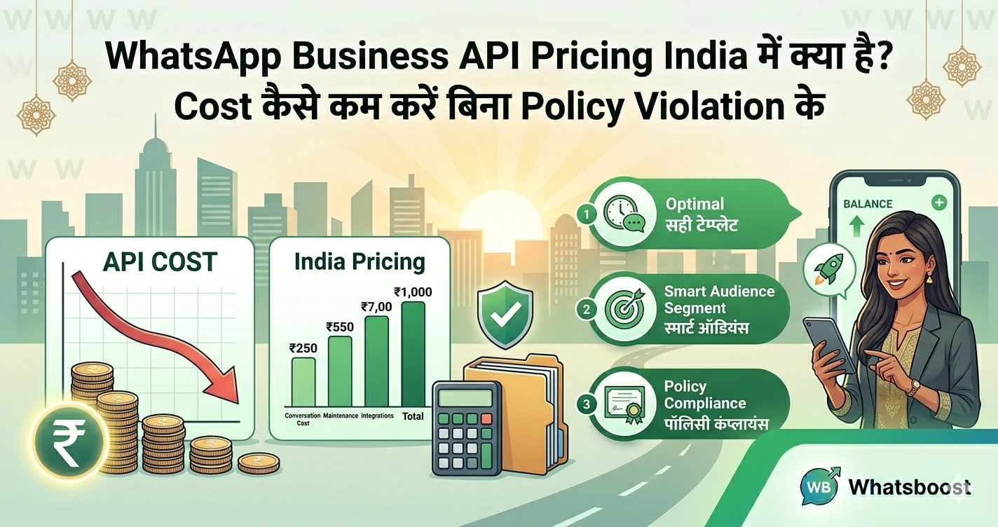 WhatsApp Business API Pricing India में क्या है Cost कैसे कम करें बिना Policy Violation के