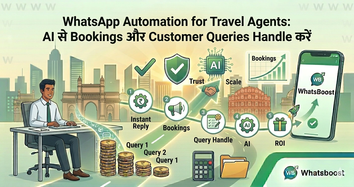 WhatsApp Automation for Travel Agents: AI से Bookings और Customer Queries Handle करें