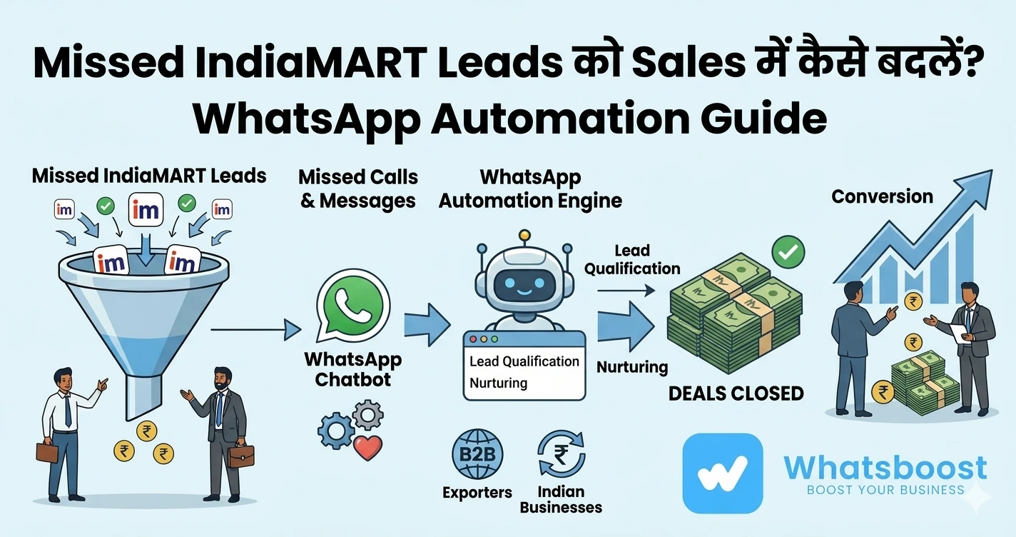 Missed IndiaMART Leads को Sales में कैसे बदलें? WhatsApp Automation Guide
