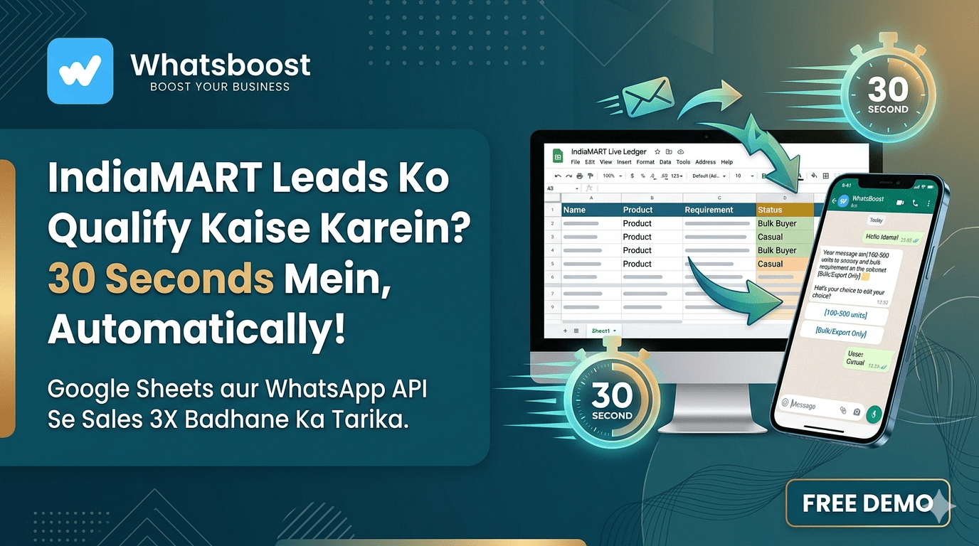 IndiaMART Leads Ko Qualify Kaise Karein? WhatsApp Automation aur Google Sheets Se Sales 3X Badhane Ka Tarika