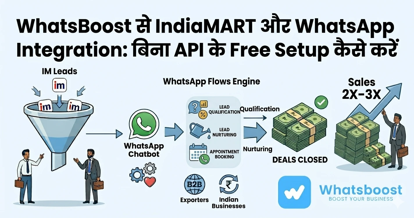 IndiaMART WhatsApp Integration Free Guide: बिना API के Setup कैसे करें
