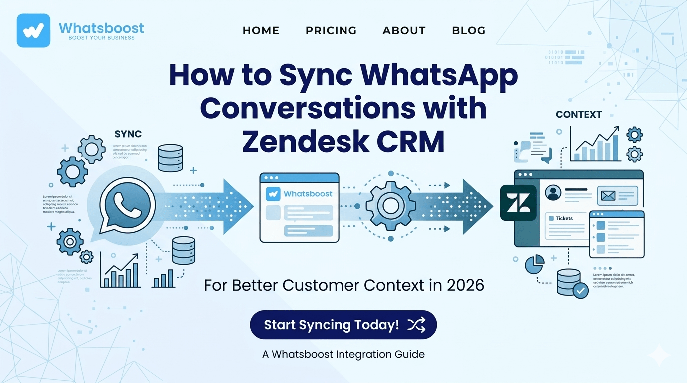 WhatsApp Conversations ko Zendesk CRM se Sync Kaise Karein?
