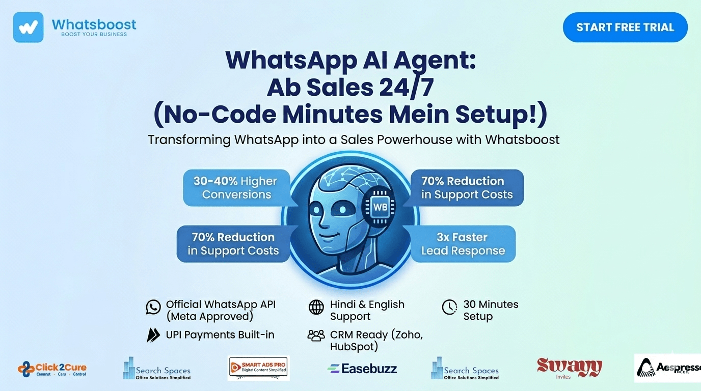 WhatsApp AI Agent Setup in India: Whatsboost Se Business Scale Karein