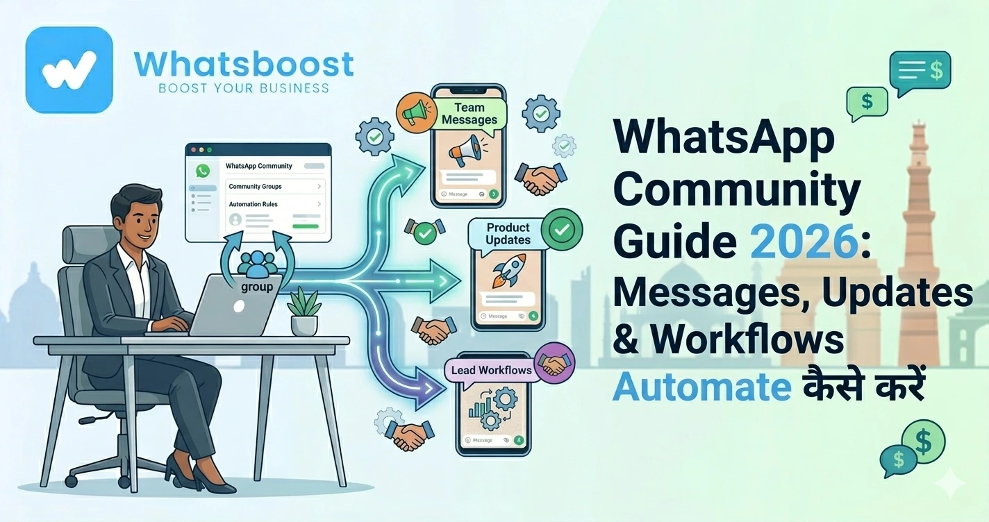 WhatsApp Community Automation Guide 2026 Messages, Updates & Workflows Automate कैसे करें