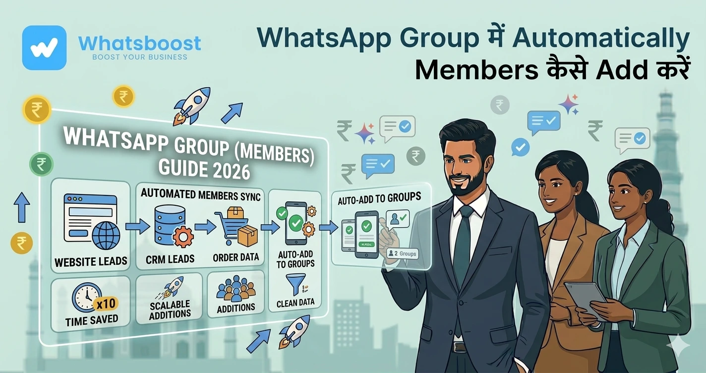 WhatsApp Group में Automatically Members कैसे Add करें (2026 Business Guide)