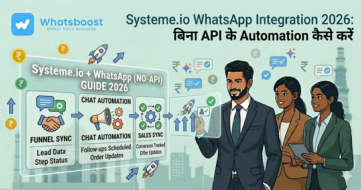 Systeme.io WhatsApp Integration 2026: बिना API के Automation कैसे करें