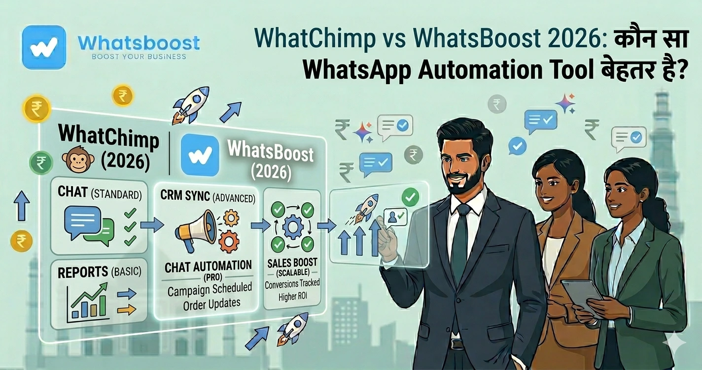 WhatChimp vs WhatsBoost 2026: कौन सा WhatsApp Automation Tool बेहतर है?