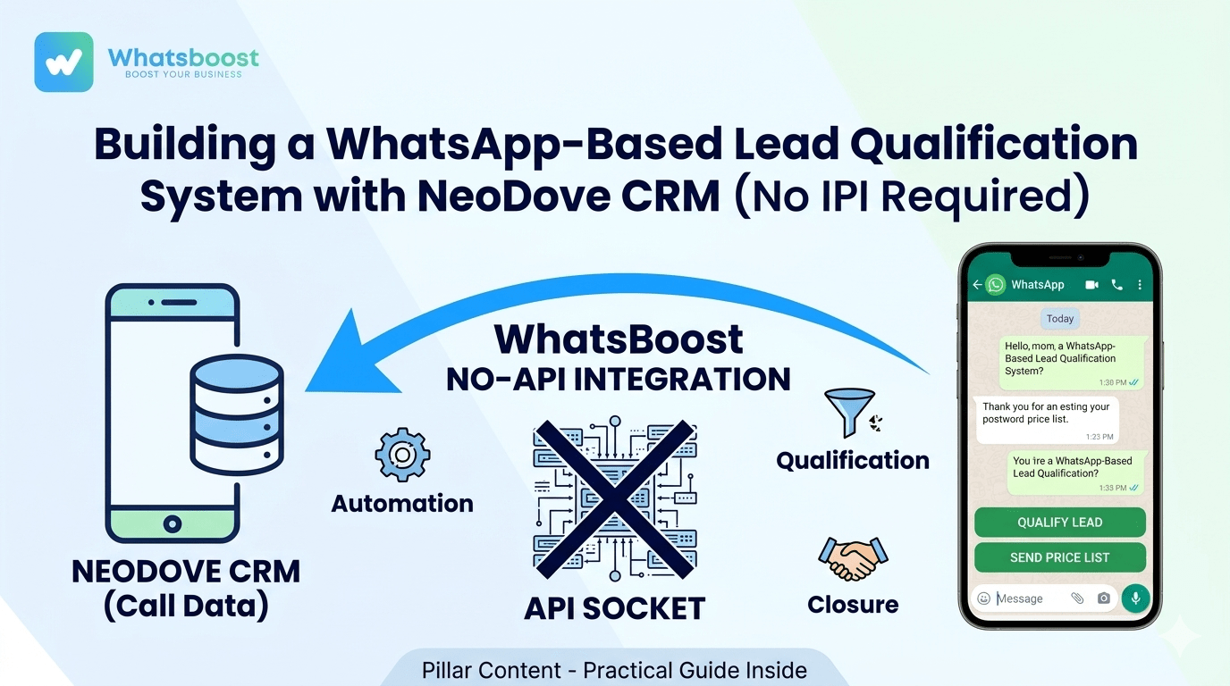 Building a WhatsApp-Based Lead Qualification System with NeoDove CRM (No API Required)