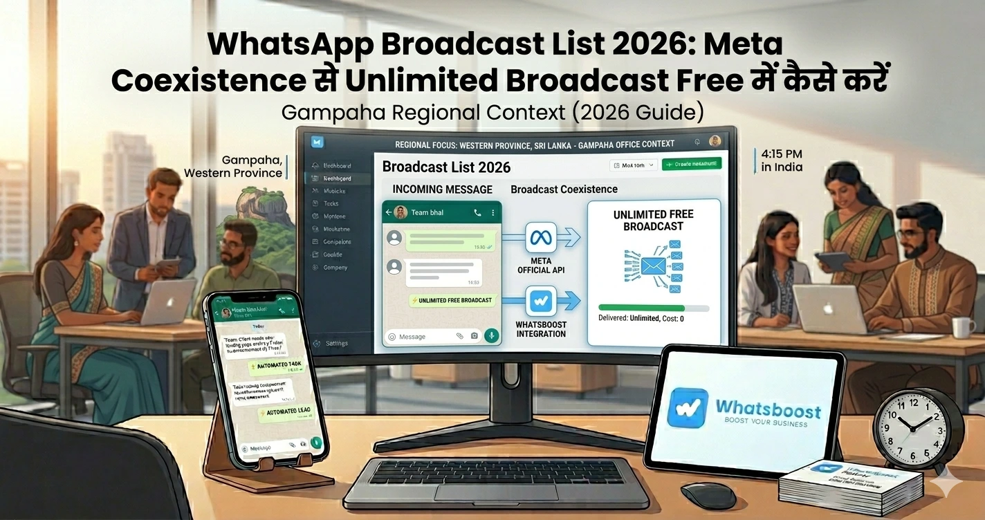 WhatsApp Broadcast List 2026: Meta Coexistence से Unlimited Broadcast Free में कैसे करें
