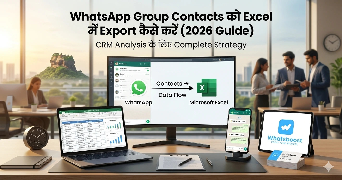 WhatsApp Group Contacts को Excel में Export कैसे करें (2026 Guide): CRM Analysis के लिए Complete Strategy
