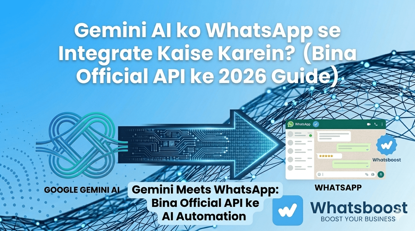 Gemini AI ko WhatsApp se Integrate Kaise Karein? Bina Official API ke!
