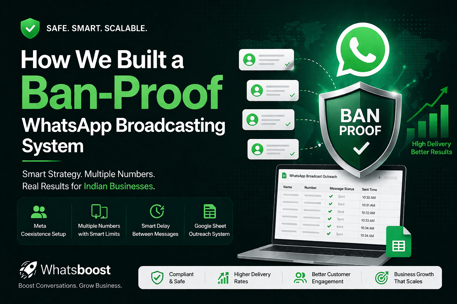 How We Built a Ban-Proof WhatsApp Broadcasting System For Indian Businesses