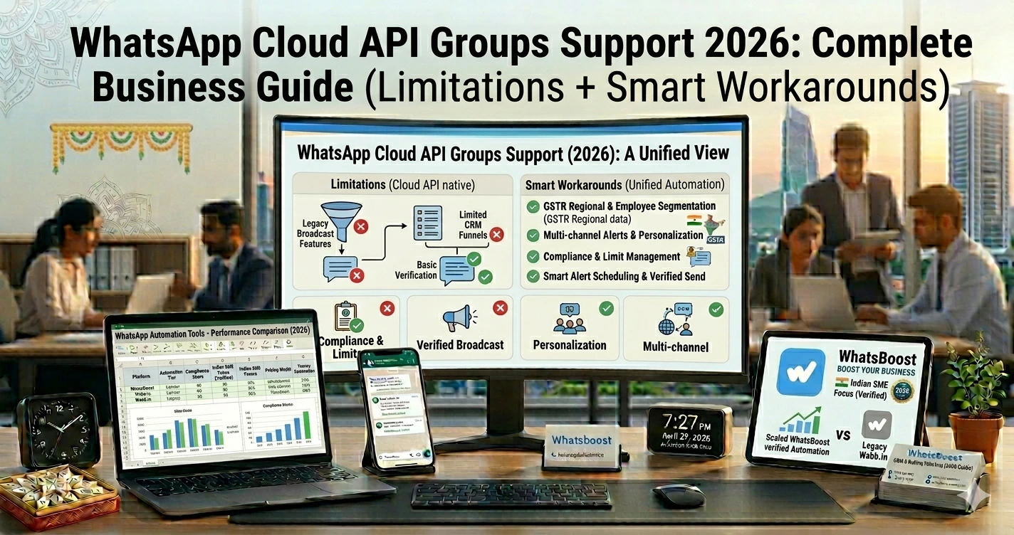 WhatsApp Cloud API Groups Support 2026 Complete Business Guide (Limitations + Smart Workarounds)