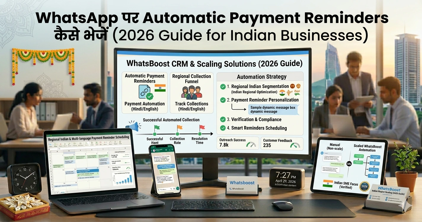 WhatsApp पर Automatic Payment Reminders कैसे भेजें (2026 Guide for Indian Businesses)