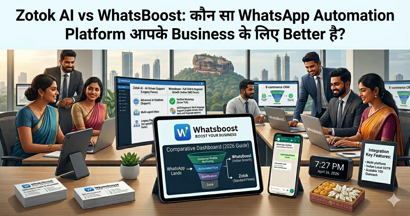 Zotok AI vs WhatsBoost कौन सा WhatsApp Automation Platform आपके Business के लिए Better है?