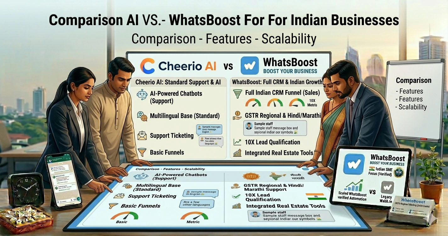 Cheerio AI vs WhatsBoost कौन सा Platform WhatsApp Automation के लिए बेहतर है?