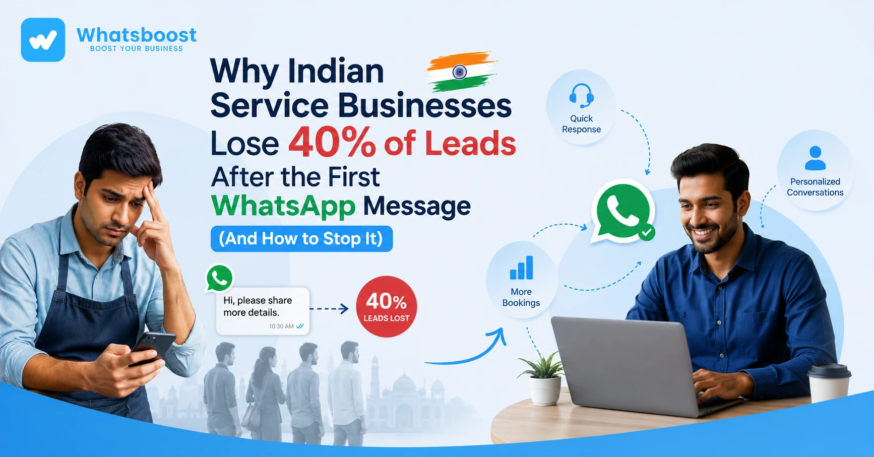 Why Indian Service Businesses Lose Leads After the First WhatsApp Message (2026 Guide)
